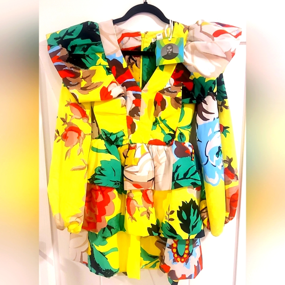 NWT Christopher John Rogers for Target Yellow Mini Dress